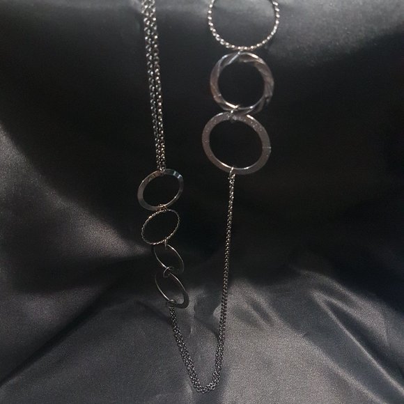 💎 3 /$20💎 Forever 21 Large Ring-link Necklace - Picture 4 of 8